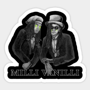 Milli Vanilli - Aesthetic Design Creepy Style Sticker